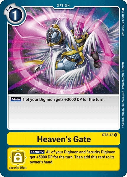 Image for Heaven's Gate (ST-3) (ST3-13 C) - Digimon Card Game