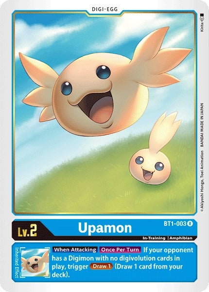 Image for Upamon - BT1-003 (BT01-03A) (BT1-003 R) - Digimon Card Game