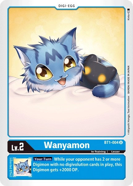 Image for Wanyamon (BT01-03A) (BT1-004 U) - Digimon Card Game