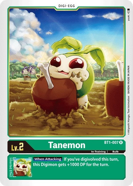 Image for Tanemon (BT01-03A) (BT1-007 R) - Digimon Card Game