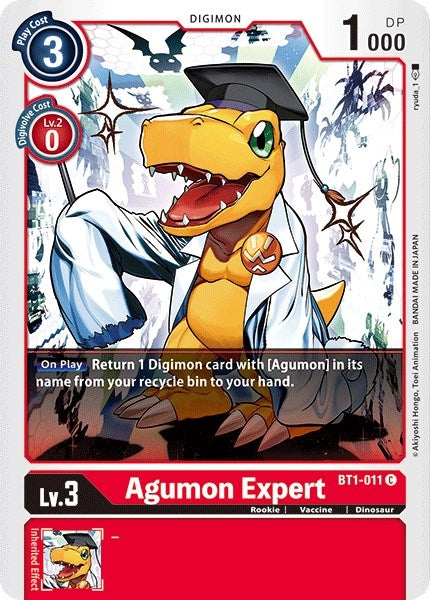 Image for Agumon Expert (BT01-03A) (BT1-011 C) - Digimon Card Game