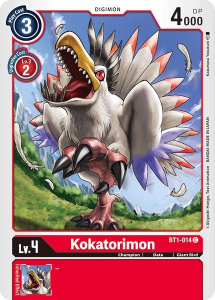 Image for Kokatorimon (BT01-03A) (BT1-014 C) - Digimon Card Game