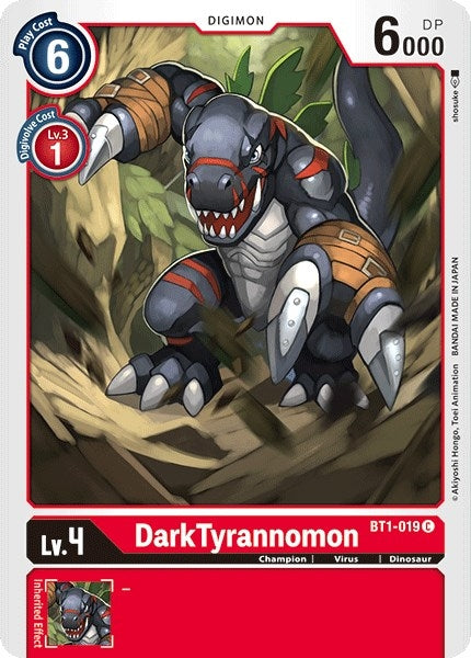 Image for DarkTyrannomon (BT01-03A) (BT1-019 C) - Digimon Card Game