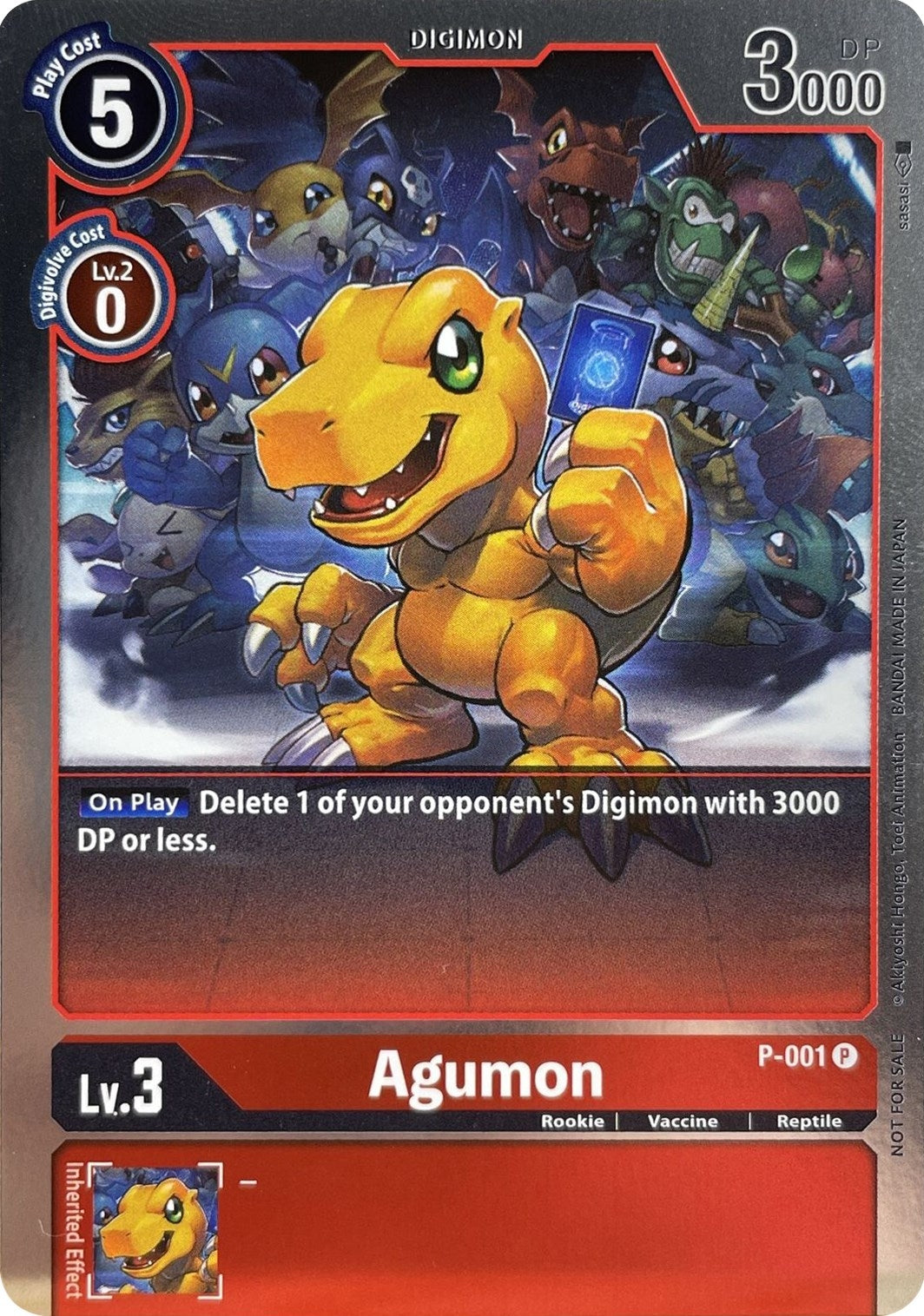Image for Agumon - P-001 (P-001 P) (D-PR) - Digimon Card Game