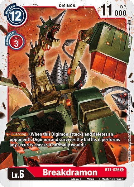 Image for Breakdramon (BT01-03A) (BT1-026 U) - Digimon Card Game