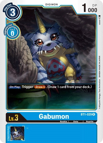 Image for Gabumon - BT1-029 (BT01-03A) (BT1-029 R) - Digimon Card Game