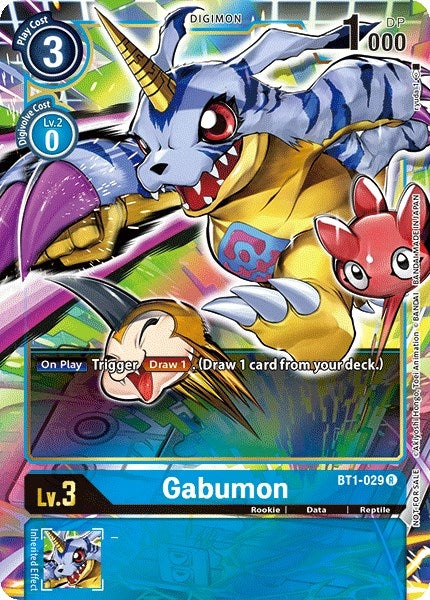Image for Gabumon - BT1-029 (Dash Pack Ver. 1.0) (BT01-03A) (BT1-029 R) - Digimon Card Game