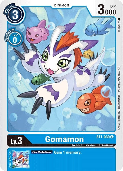 Image for Gomamon - BT1-030 (BT01-03A) (BT1-030 C) - Digimon Card Game