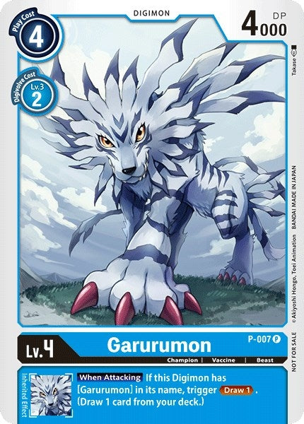 Image for Garurumon - P-007 (P-007 P) (D-PR) - Digimon Card Game