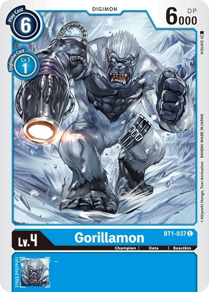 Image for Gorillamon (BT01-03A) (BT1-037 C) - Digimon Card Game