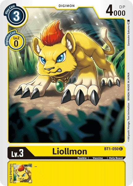 Image for Liollmon (BT01-03A) (BT1-050 C) - Digimon Card Game
