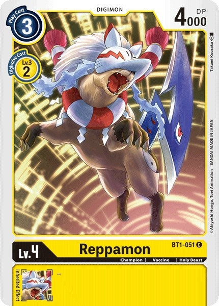 Image for Reppamon (BT01-03A) (BT1-051 C) - Digimon Card Game