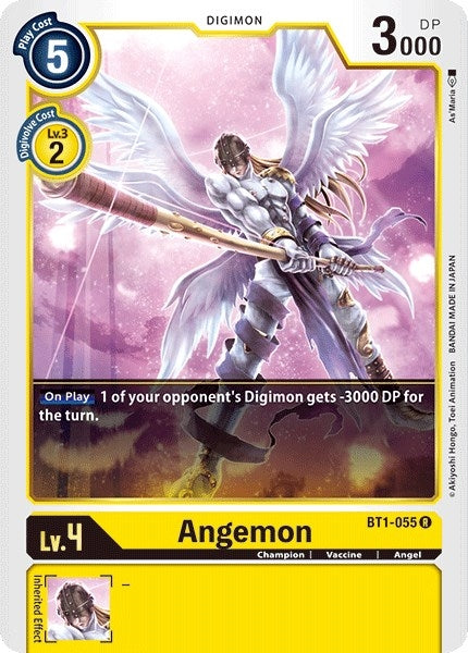 Image for Angemon - BT1-055 (BT01-03A) (BT1-055 R) - Digimon Card Game