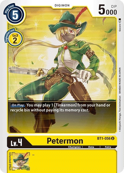Image for Petermon (BT01-03A) (BT1-056 U) - Digimon Card Game