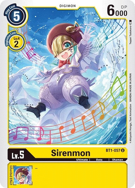 Image for Sirenmon (BT01-03A) (BT1-057 U) - Digimon Card Game