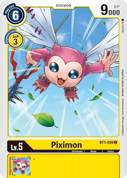 Image for Piximon (BT01-03A) (BT1-059 C) - Digimon Card Game
