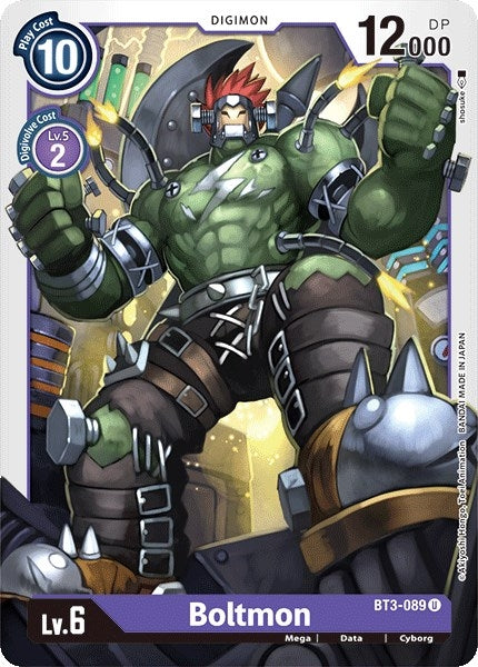 Image for Boltmon (BT01-03A) (BT3-089 U) - Digimon Card Game