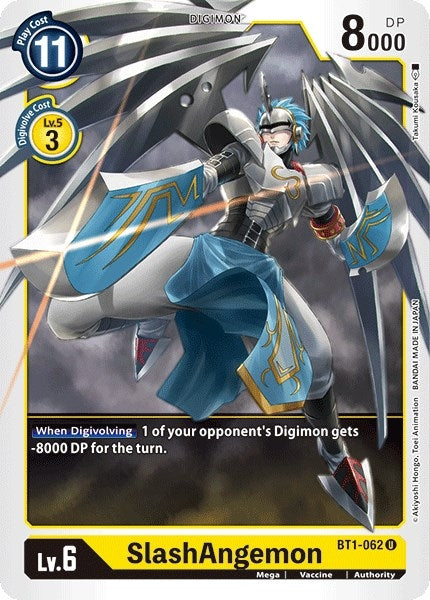 Image for SlashAngemon (BT01-03A) (BT1-062 U) - Digimon Card Game
