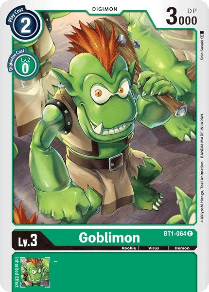 Image for Goblimon (BT01-03A) (BT1-064 C) - Digimon Card Game