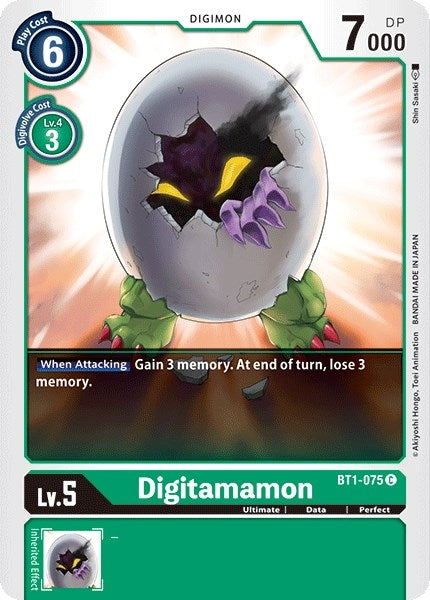 Image for Digitamamon (BT01-03A) (BT1-075 C) - Digimon Card Game