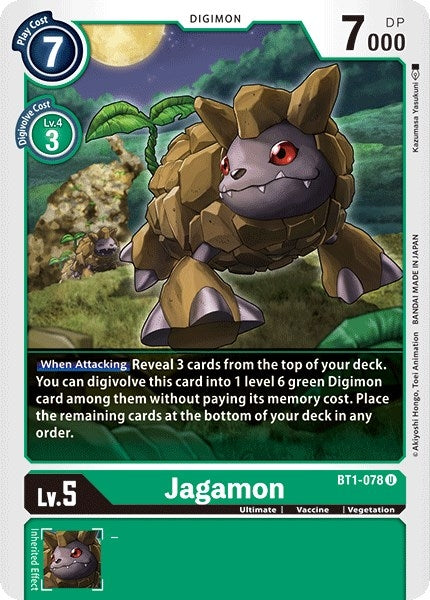 Image for Jagamon (BT01-03A) (BT1-078 U) - Digimon Card Game