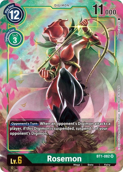 Image for Rosemon (Alternate Art) (BT01-03A) (BT1-082 SR) - Digimon Card Game