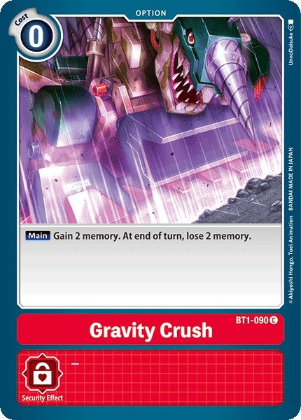 Image for Gravity Crush (BT01-03A) (BT1-090 C) - Digimon Card Game