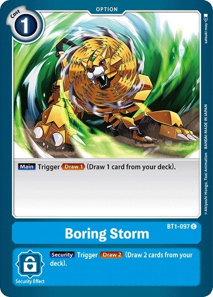 Image for Boring Storm (BT01-03A) (BT1-097 C) - Digimon Card Game