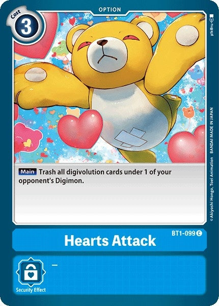 Image for Hearts Attack (BT01-03A) (BT1-099 C) - Digimon Card Game