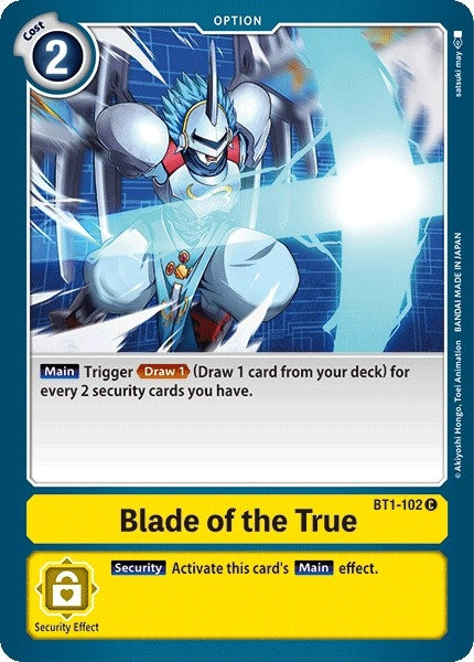 Image for Blade of the True (BT01-03A) (BT1-102 C) - Digimon Card Game