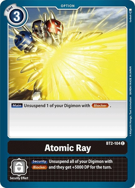 Image for Atomic Ray (BT01-03A) (BT2-104 C) - Digimon Card Game