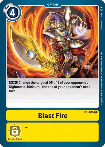 Image for Blast Fire (BT01-03A) (BT1-105 C) - Digimon Card Game