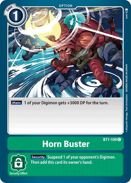 Image for Horn Buster (BT01-03A) (BT1-108 C) - Digimon Card Game