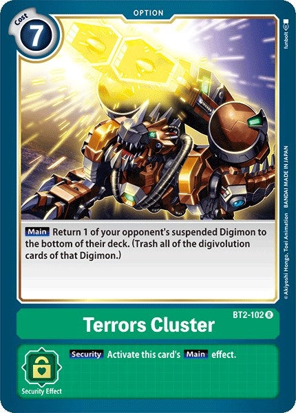 Image for Terrors Cluster (BT01-03A) (BT2-102 R) - Digimon Card Game