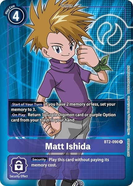 Image for Matt Ishida - BT2-090 (Box Topper) (BT01-03A) (BT2-090 R) - Digimon Card Game