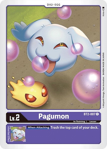 Image for Pagumon (BT01-03A) (BT2-007 C) - Digimon Card Game