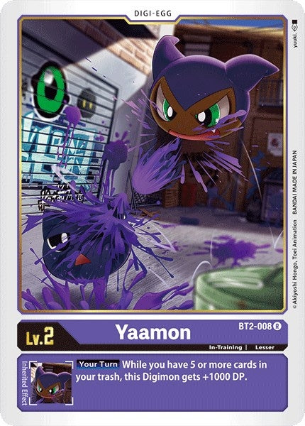 Image for Yaamon (BT01-03A) (BT2-008 R) - Digimon Card Game