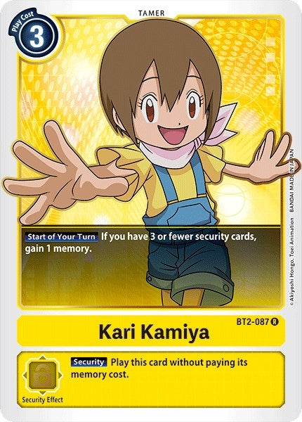 Image for Kari Kamiya (BT01-03A) (BT2-087 R) - Digimon Card Game