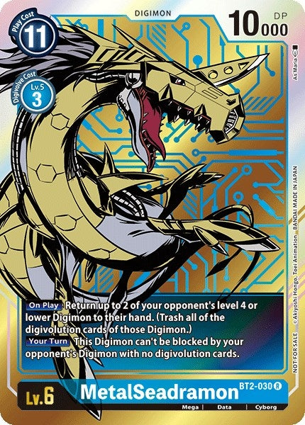 Image for MetalSeadramon - BT2-030 (Dash Pack Ver. 1.0) (BT01-03A) (BT2-030 R) - Digimon Card Game