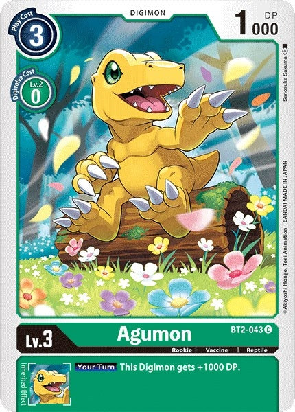 Image for Agumon - BT2-043 (BT01-03A) (BT2-043 C) - Digimon Card Game