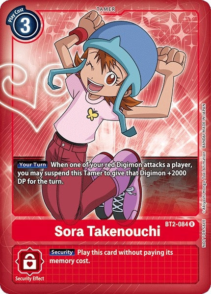 Image for Sora Takenouchi (Box Topper) (BT01-03A) (BT2-084 R) - Digimon Card Game