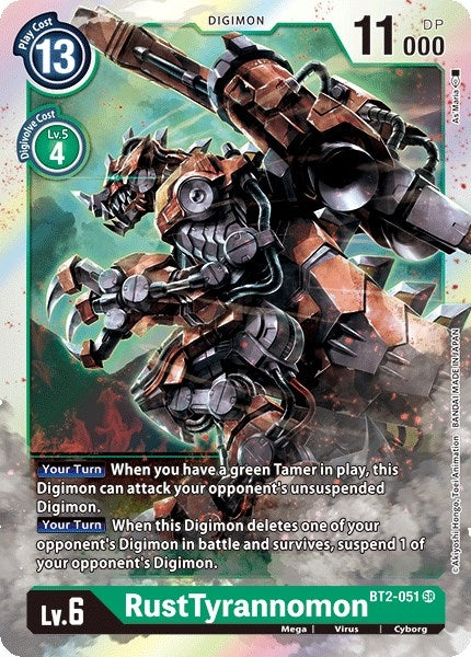 Image for RustTyrannomon (BT01-03A) (BT2-051 SR) - Digimon Card Game