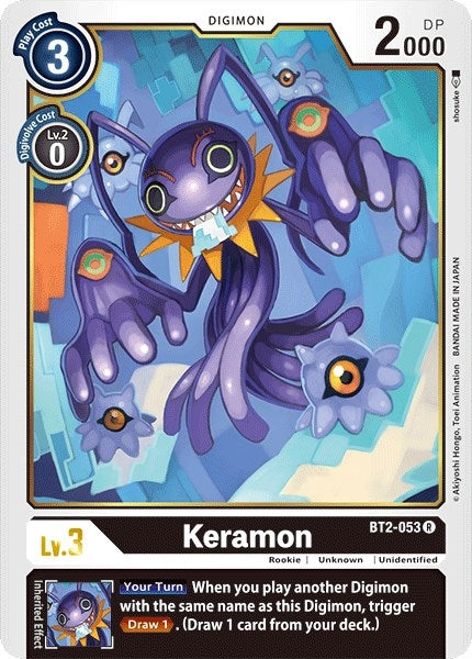 Image for Keramon (BT01-03A) (BT2-053 R) - Digimon Card Game