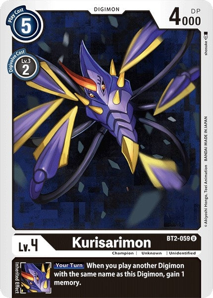 Image for Kurisarimon (BT01-03A) (BT2-059 U) - Digimon Card Game