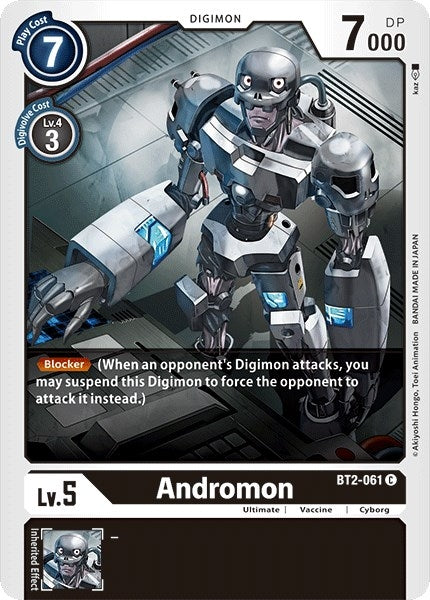 Image for Andromon (BT01-03A) (BT2-061 C) - Digimon Card Game
