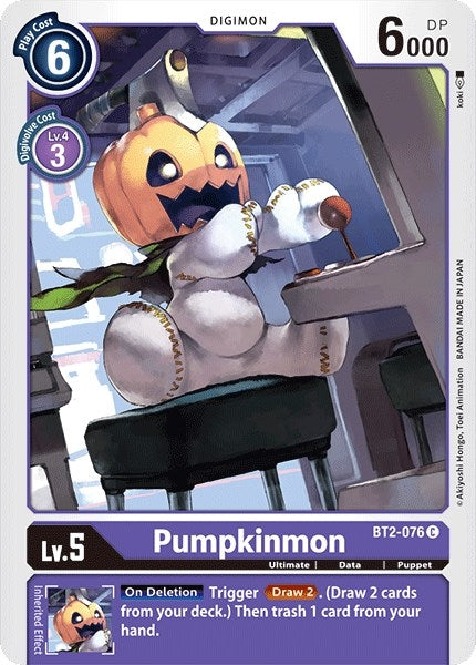 Image for Pumpkinmon (BT01-03A) (BT2-076 C) - Digimon Card Game
