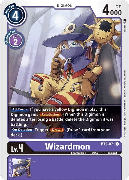 Image for Wizardmon (BT01-03A) (BT2-071 C) - Digimon Card Game