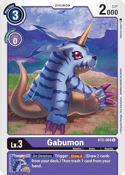 Image for Gabumon - BT2-069 (BT01-03A) (BT2-069 C) - Digimon Card Game