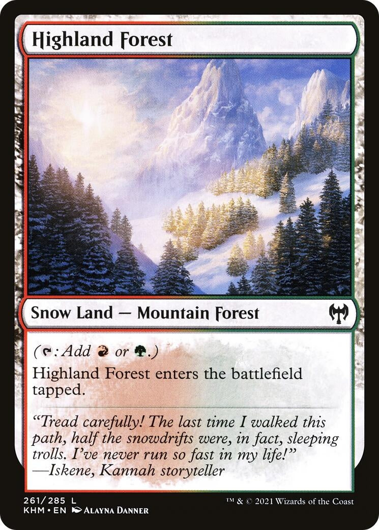 Image for Highland Forest (Kaldheim) (261) - Magic: The Gathering