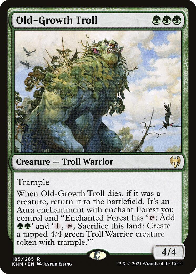 Image for Old-Growth Troll (Kaldheim) (185) - Magic: The Gathering